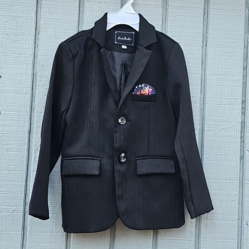 Luobo Bei Bei Boys Size 110 Suit Jacket  Blazer Black Used